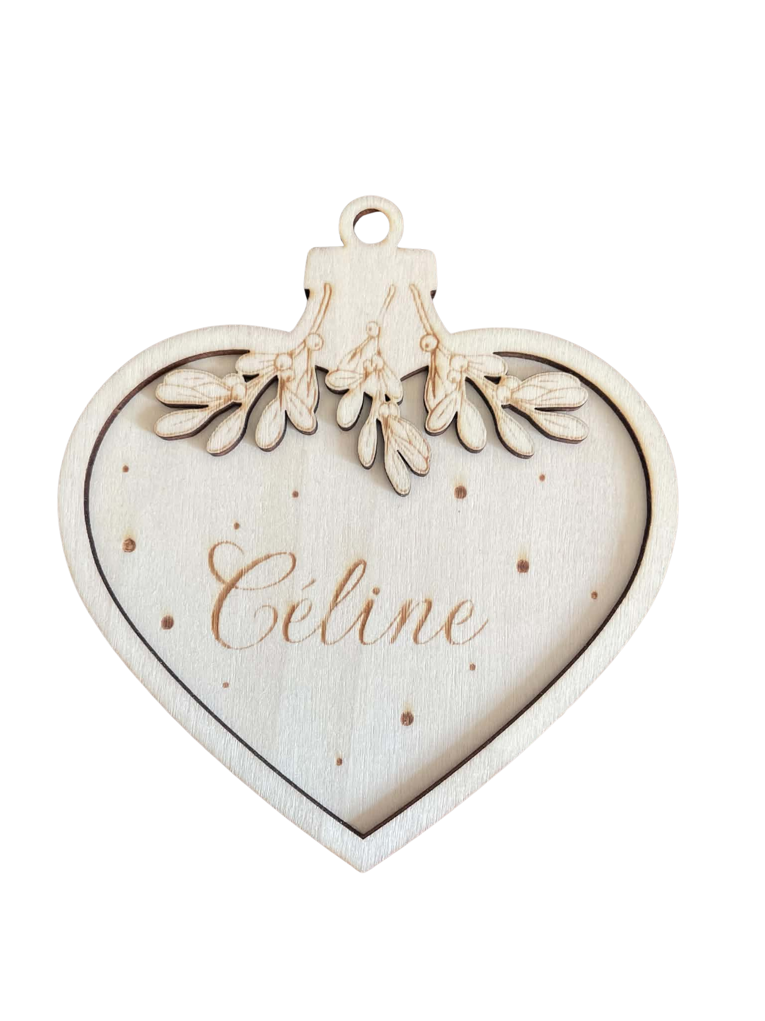 9e7d5429 f634 44f7 86c1 3496c5394d66 modifié boule de noël personnalisé et gravé en bois en forme de cœur